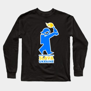 slava ukraine | civil resistance symbol Long Sleeve T-Shirt